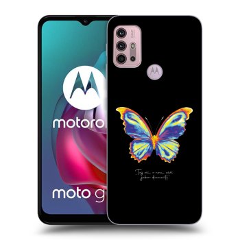 Etui na Motorola Moto G30 - Diamanty Black