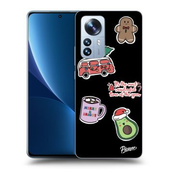 Etui na Xiaomi 12 Pro - Christmas Stickers