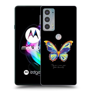 Etui na Motorola Edge 20 - Diamanty Black