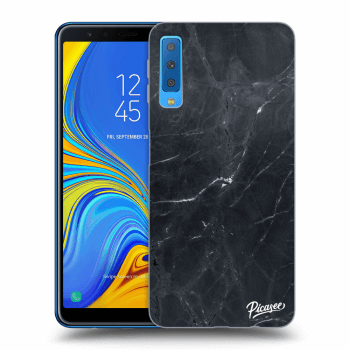 Etui na Samsung Galaxy A7 2018 A750F - Black marble