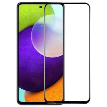 3x Picasee ochronne szkło hartowane 3D z ramką do Samsung Galaxy A52 5G A525F - czarne – 2+1 gratis