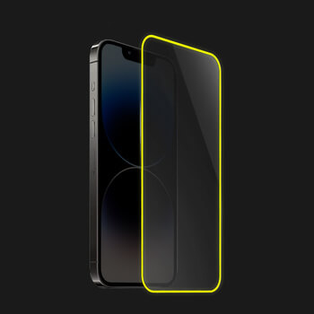 3x Picasee Ochronne szkło hartowane z rozbłyskującą w ciemności ramką do Huawei P40 Lite - Żółty