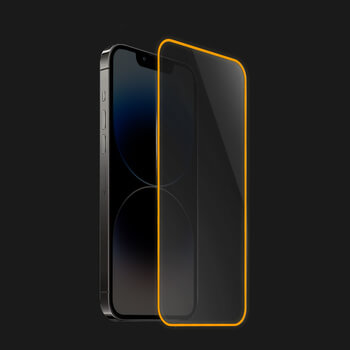 Picasee Ochronne szkło hartowane z rozbłyskującą w ciemności ramką do Huawei Nova 5T - Oranžová