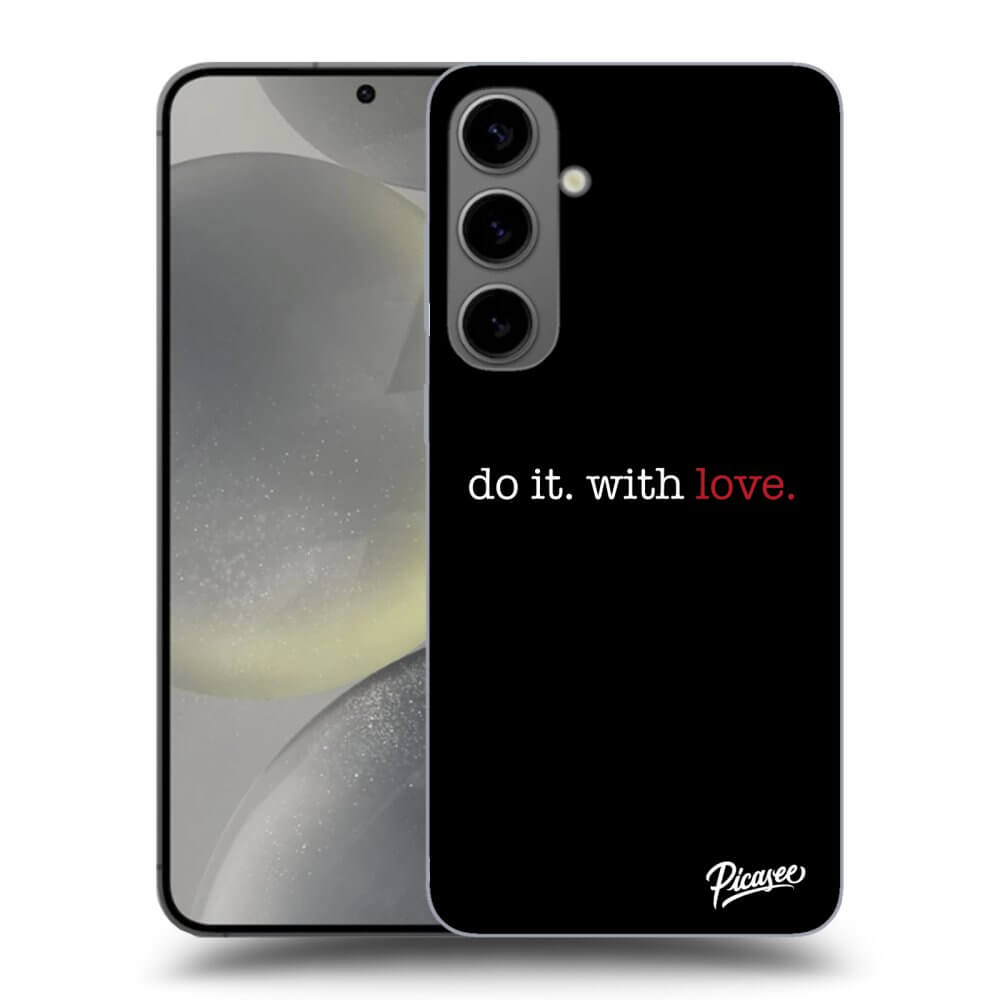 Silikonowe Czarne Etui Na Samsung Galaxy S24+ S926B 5G - Do It. With Love.