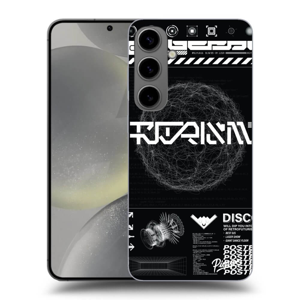 Silikonowe Przeźroczyste Etui Na Samsung Galaxy S24+ S926B 5G - BLACK DISCO