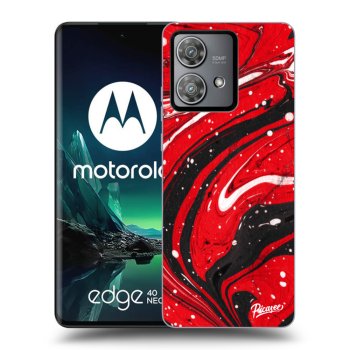 Etui na Motorola Edge 40 Neo - Red black