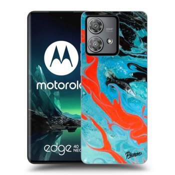 Etui na Motorola Edge 40 Neo - Blue Magma