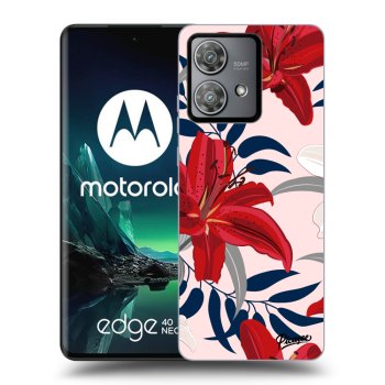 Etui na Motorola Edge 40 Neo - Red Lily
