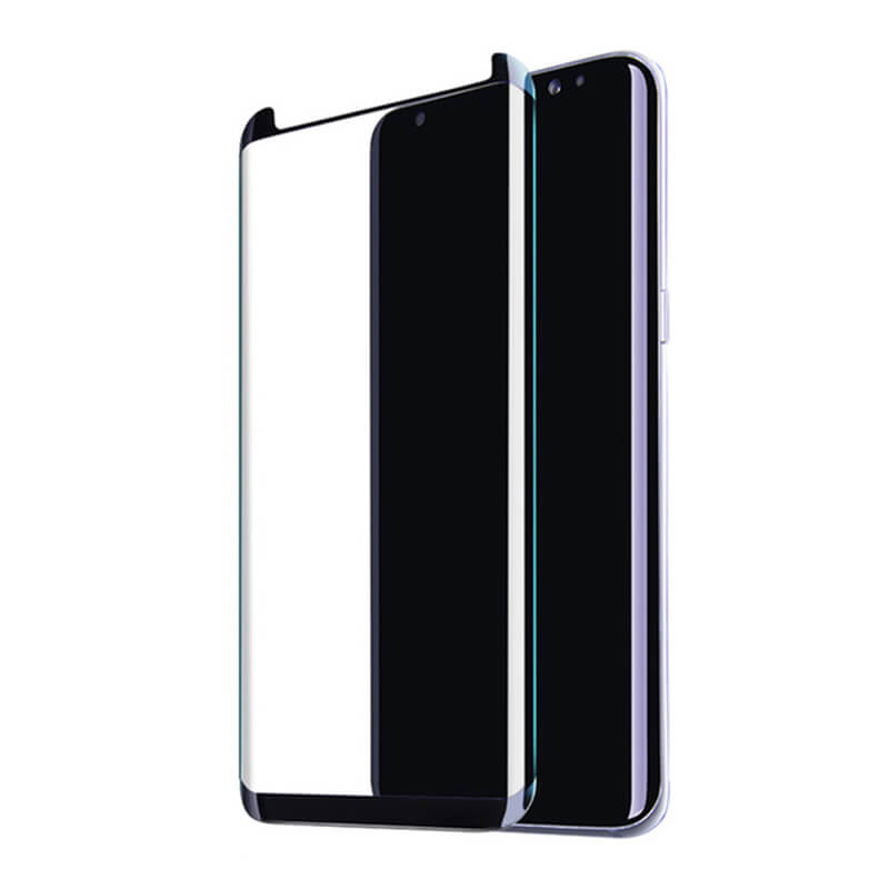 3x Zakrzywione Szkło Ochronne 3D Do Samsung Galaxy S8 G950F - Czarne 2+1 Gratis