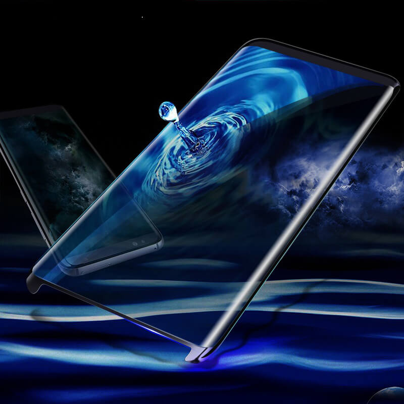 3x Zakrzywione Szkło Ochronne 3D Do Samsung Galaxy S8 G950F - Czarne 2+1 Gratis
